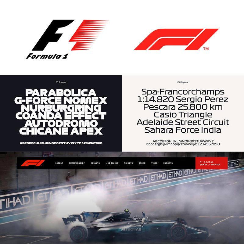 formula 1 branding